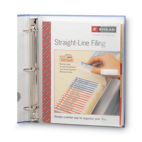 Poly Ring Binder Pockets, 9 x 11.5, Clear, 3 Pack Hot on Sale - Image 5