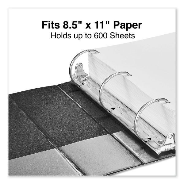 Deluxe Non-View D-Ring Binder with Label Holder, 3 Rings, 3  Capacity, 11 x 8.5, Black Online - Image 5