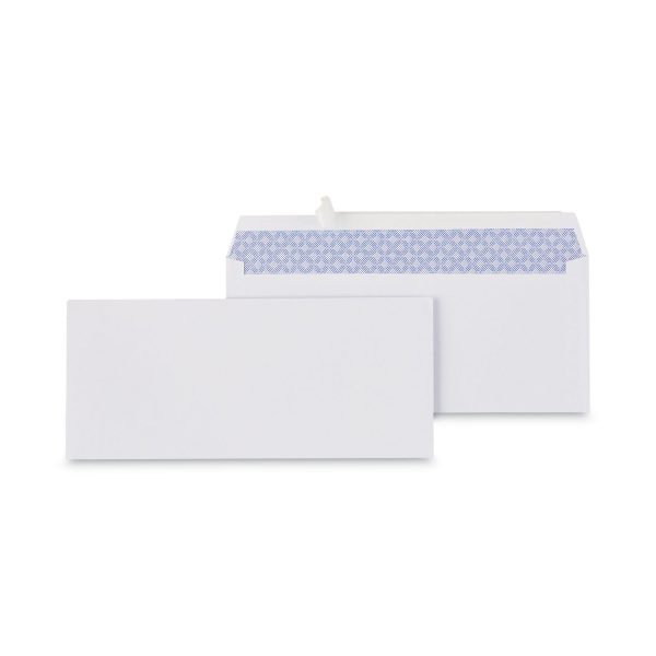 Peel Seal Strip Security Tint Business Envelope, #10, Square Flap, Self-Adhesive Closure, 4.13 x 9.5, White, 100 Box For Discount