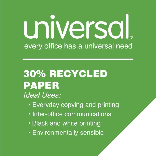 30% Recycled Copy Paper, 92 Bright, 20 lb Bond Weight, 8.5 x 11, White, 500 Sheets Ream, 10 Reams Carton, 40 Cartons Pallet For Cheap - Image 5