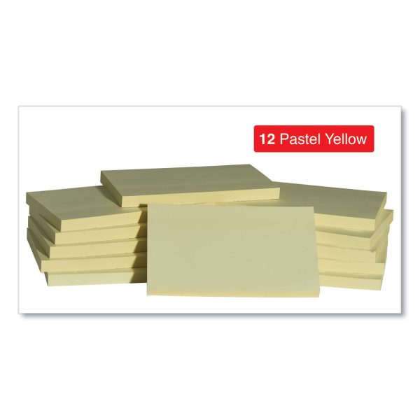 Self-Stick Note Pad Value Pack, 3  x 5 , Yellow, 100 Sheets Pad, 18 Pads Pack For Sale - Image 4