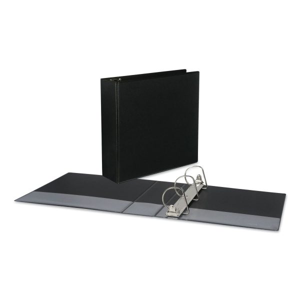 Slant D-Ring View Binder, 3 Rings, 3  Capacity, 11 x 8.5, Black Hot on Sale
