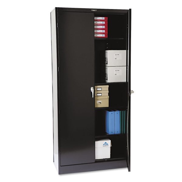 78  High Deluxe Cabinet, 36w x 18d x 78h, Black Supply