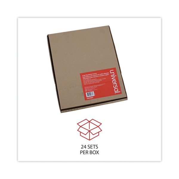 Deluxe Extended Insertable Tab Indexes, 5-Tab, 11 x 8.5, Buff, Clear Tabs, 24 Sets on Sale - Image 4
