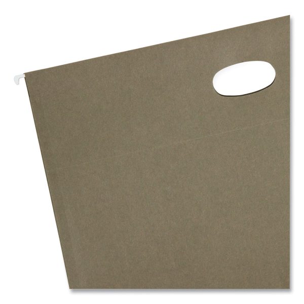 100% Recycled Hanging Pockets with Full-Height Gusset, 1 Section, 3.5  Capacity, Legal Size, Standard Green, 10 Box Cheap - Image 3