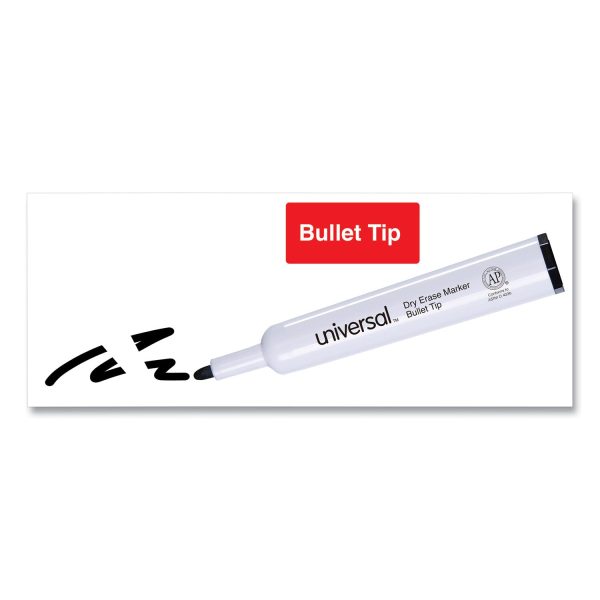 Dry Erase Marker, Medium Bullet Tip, Black, Dozen Cheap - Image 3