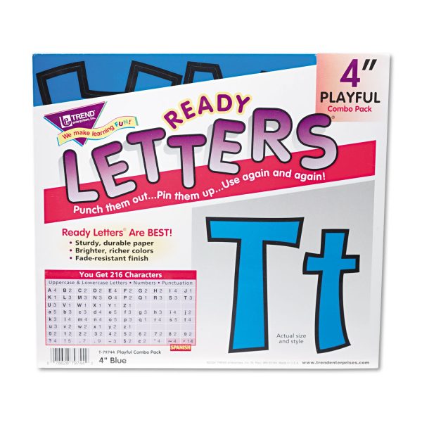 Ready Letters Playful Combo Set, Blue, 4 h, 216 Set For Discount