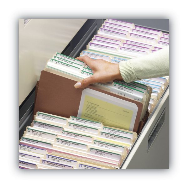 Redrope Drop Front File Pockets, 5.25  Expansion, Letter Size, Redrope, 10 Box Supply - Image 5