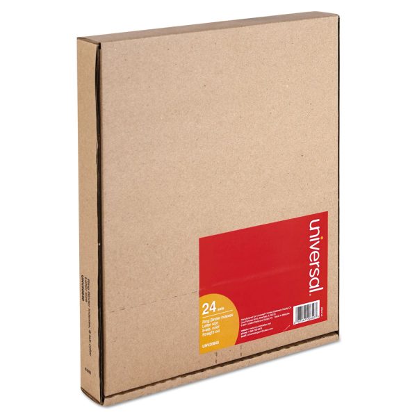 Insertable Tab Index, 8-Tab, 11 x 8.5, Buff, Assorted Tabs, 24 Sets Discount - Image 3