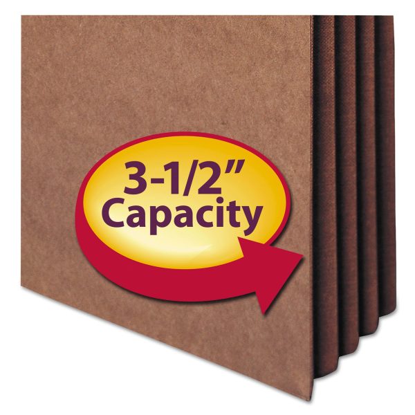 Redrope TUFF Pocket Drop-Front File Pockets with Fully Lined Gussets, 3.5  Expansion, Legal Size, Redrope, 10 Box Fashion - Image 4