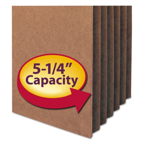 Redrope Drop Front File Pockets, 5.25  Expansion, Legal Size, Redrope, 10 Box Online - Image 2