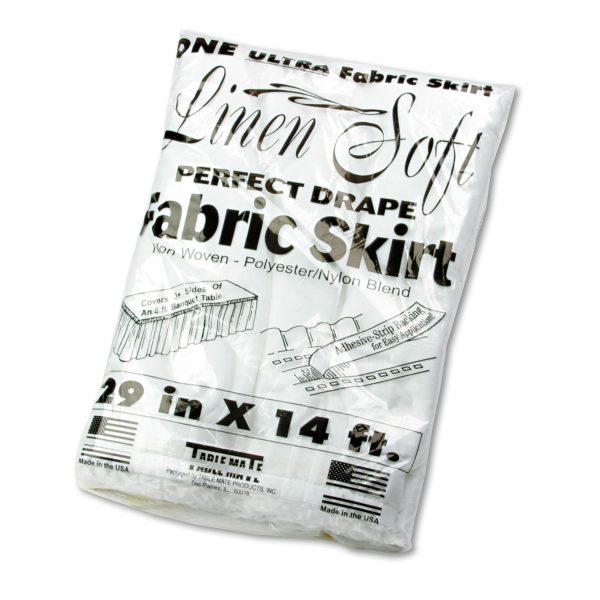 Table Set Linen-Like Table Skirting, Polyester, 29  x 14 ft, White Online now