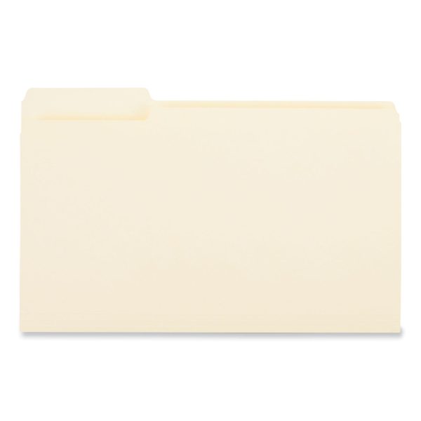 Top Tab File Folders, 1 3-Cut Tabs: Left Position, Legal Size, 0.75  Expansion, Manila, 100 Box For Sale - Image 2
