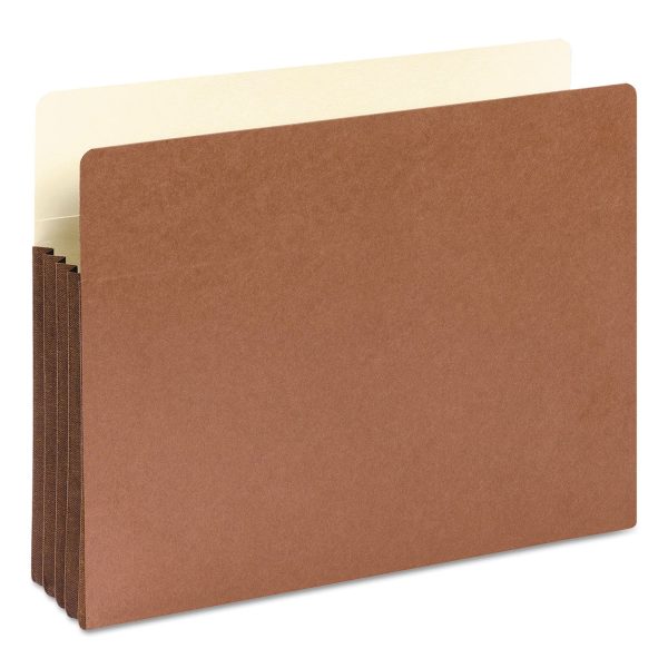 Redrope Drop-Front File Pockets with Fully Lined Gussets, 3.5  Expansion, Letter Size, Redrope, 10 Box Sale - Image 2