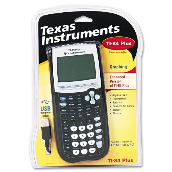 TI-84Plus Programmable Graphing Calculator, 10-Digit LCD Online Hot Sale - Image 2