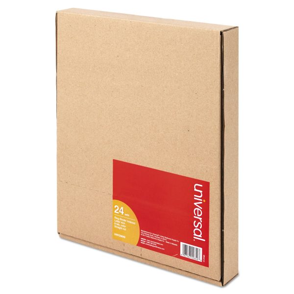 Insertable Tab Index, 8-Tab, 11 x 8.5, Buff, Assorted Tabs, 24 Sets Discount - Image 5
