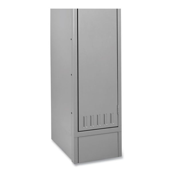 Optional Locker Base, 12w x 18d x 6h, Medium Gray Supply - Image 2
