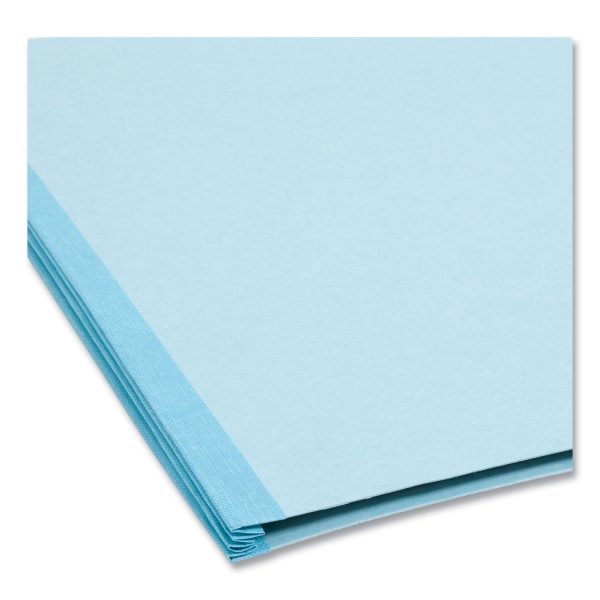 FasTab Hanging Pressboard Classification Folders, 2 Dividers, Letter Size, Blue Hot on Sale - Image 5