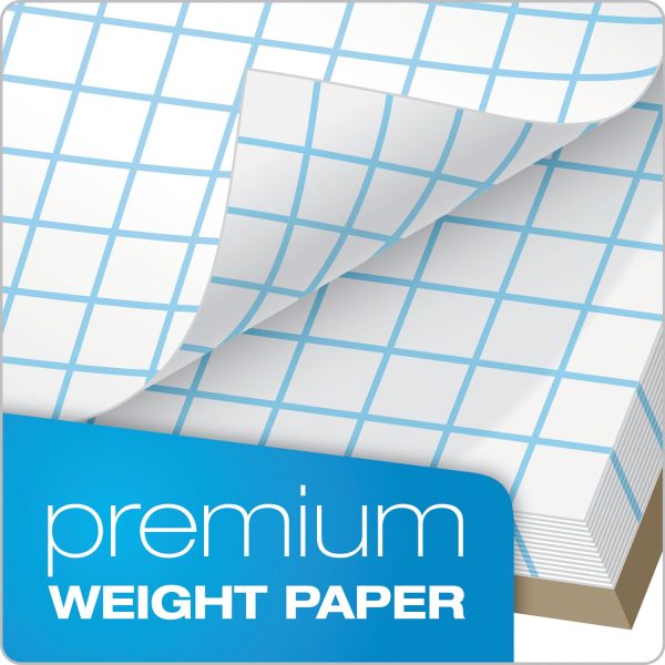Cross Section Pads, Cross-Section Quadrille Rule (8 sq in, 1 sq in), 50 White 8.5 x 11 Sheets Hot on Sale - Image 5